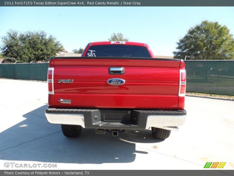 Red Candy Metallic / Steel Gray 2011 Ford F150 Texas Edition SuperCrew 4x4