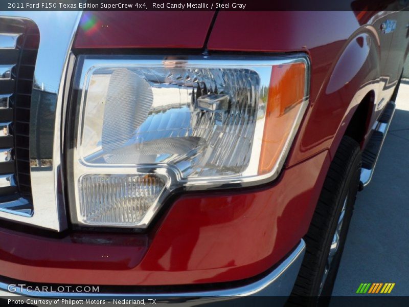 Red Candy Metallic / Steel Gray 2011 Ford F150 Texas Edition SuperCrew 4x4