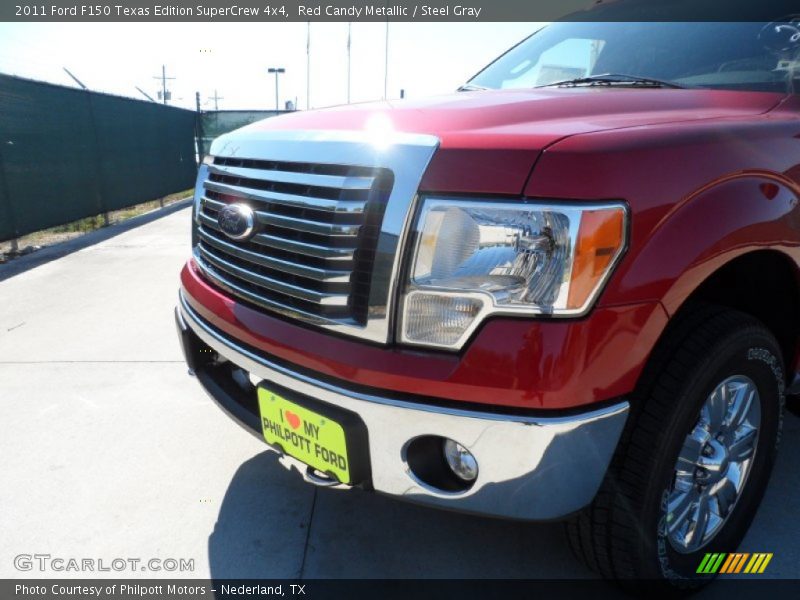 Red Candy Metallic / Steel Gray 2011 Ford F150 Texas Edition SuperCrew 4x4