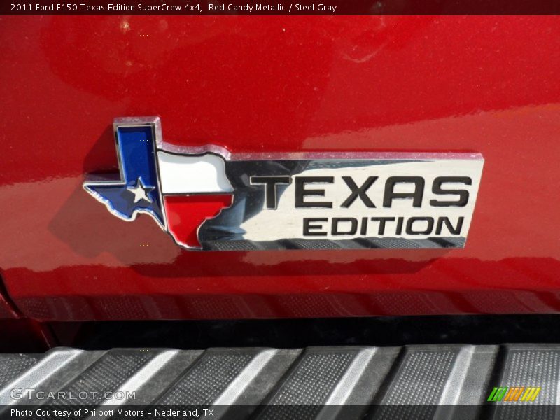Red Candy Metallic / Steel Gray 2011 Ford F150 Texas Edition SuperCrew 4x4