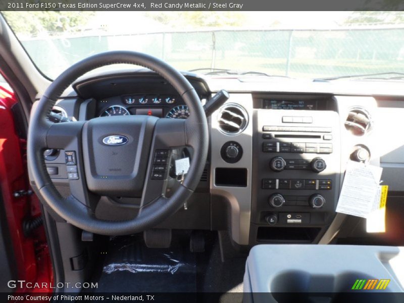 Red Candy Metallic / Steel Gray 2011 Ford F150 Texas Edition SuperCrew 4x4