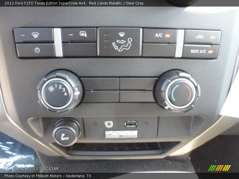 Red Candy Metallic / Steel Gray 2011 Ford F150 Texas Edition SuperCrew 4x4