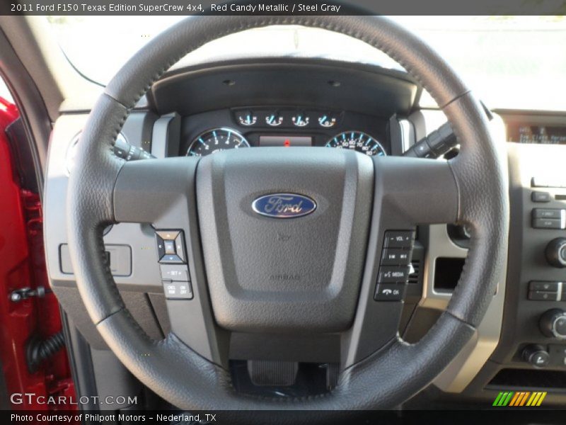 Red Candy Metallic / Steel Gray 2011 Ford F150 Texas Edition SuperCrew 4x4