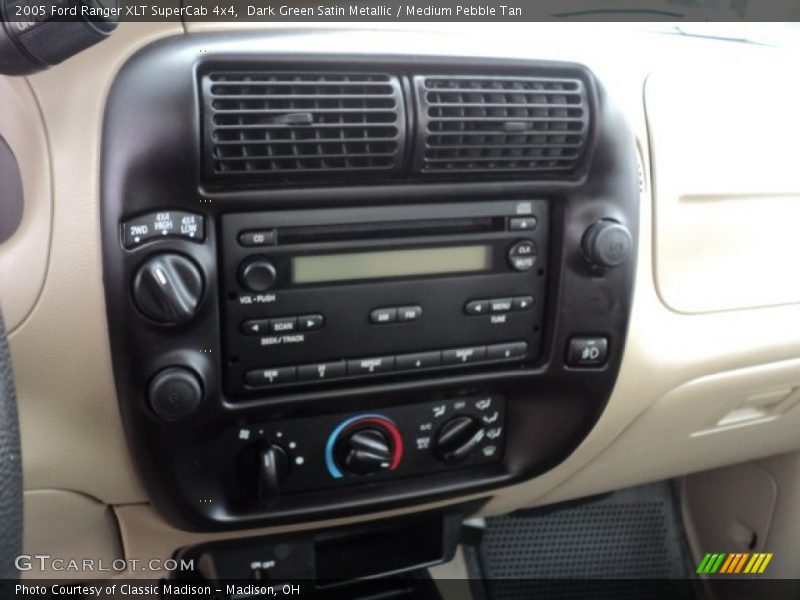 Controls of 2005 Ranger XLT SuperCab 4x4