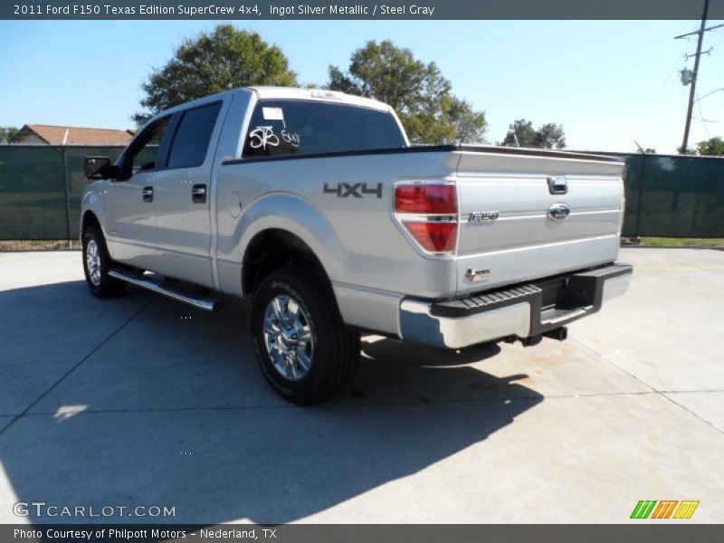 Ingot Silver Metallic / Steel Gray 2011 Ford F150 Texas Edition SuperCrew 4x4