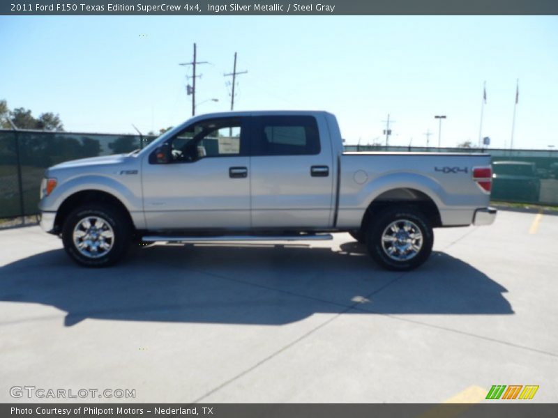 Ingot Silver Metallic / Steel Gray 2011 Ford F150 Texas Edition SuperCrew 4x4