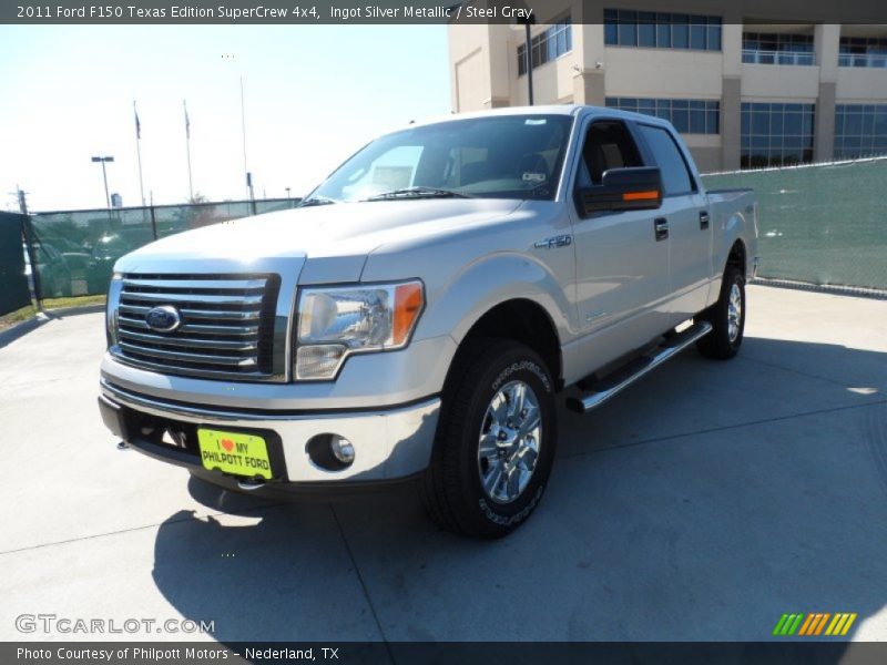Ingot Silver Metallic / Steel Gray 2011 Ford F150 Texas Edition SuperCrew 4x4