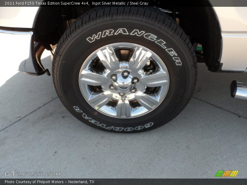 Ingot Silver Metallic / Steel Gray 2011 Ford F150 Texas Edition SuperCrew 4x4