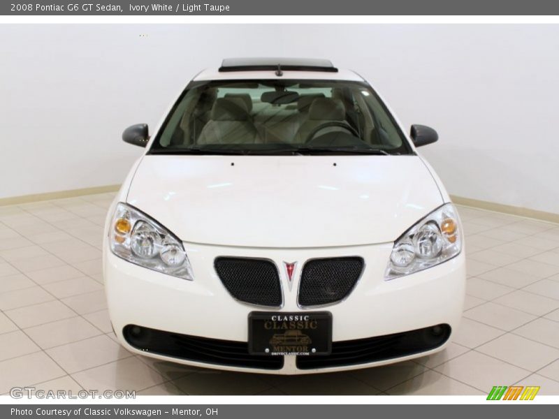 Ivory White / Light Taupe 2008 Pontiac G6 GT Sedan