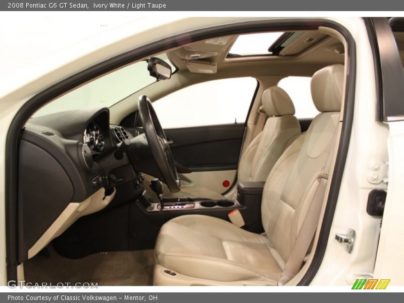 Ivory White / Light Taupe 2008 Pontiac G6 GT Sedan