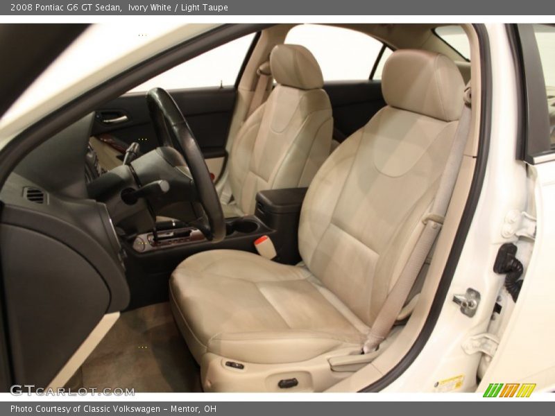Ivory White / Light Taupe 2008 Pontiac G6 GT Sedan