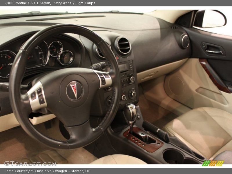 Ivory White / Light Taupe 2008 Pontiac G6 GT Sedan