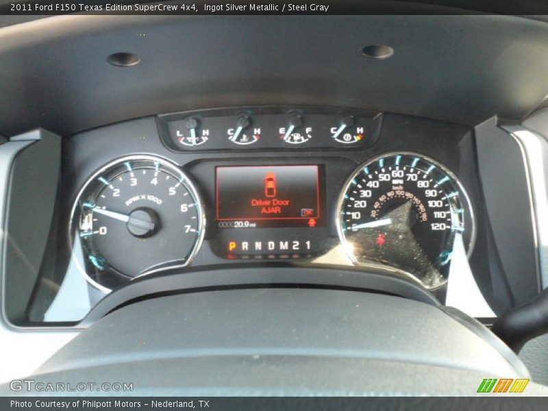 Ingot Silver Metallic / Steel Gray 2011 Ford F150 Texas Edition SuperCrew 4x4