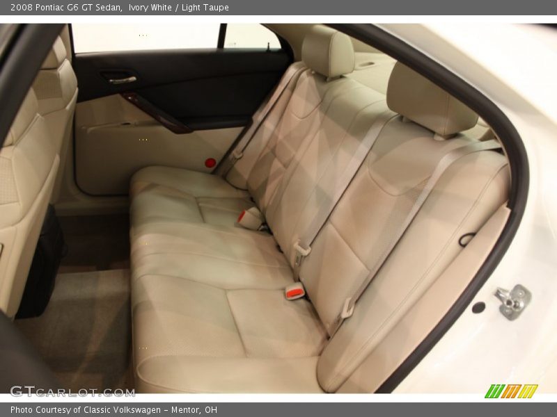 Ivory White / Light Taupe 2008 Pontiac G6 GT Sedan