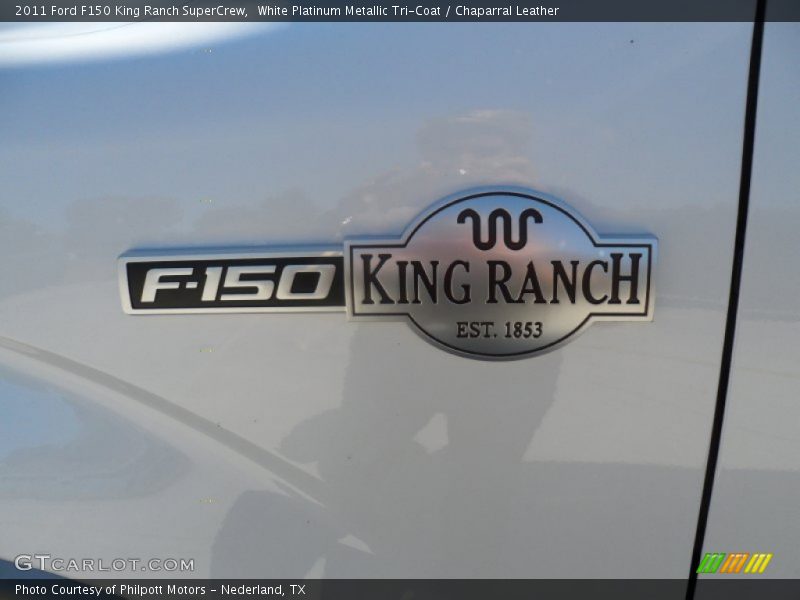 White Platinum Metallic Tri-Coat / Chaparral Leather 2011 Ford F150 King Ranch SuperCrew