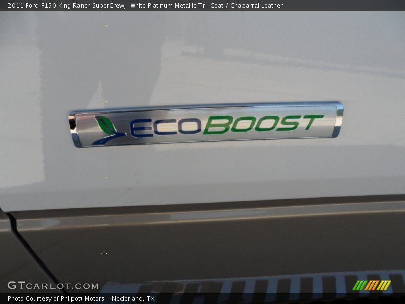 White Platinum Metallic Tri-Coat / Chaparral Leather 2011 Ford F150 King Ranch SuperCrew