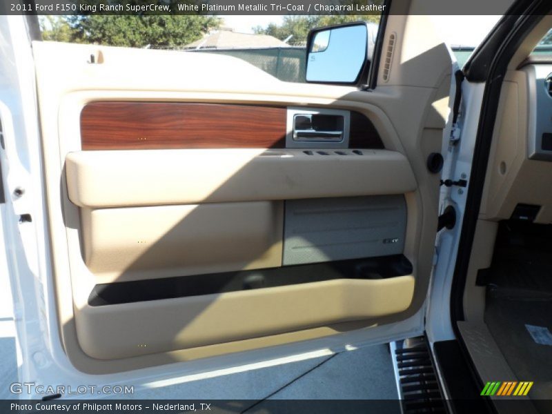 White Platinum Metallic Tri-Coat / Chaparral Leather 2011 Ford F150 King Ranch SuperCrew
