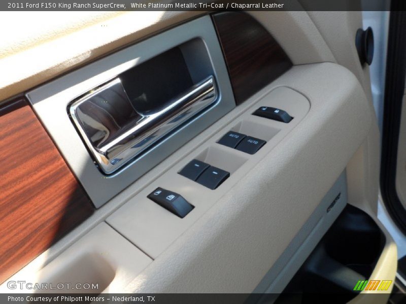 White Platinum Metallic Tri-Coat / Chaparral Leather 2011 Ford F150 King Ranch SuperCrew