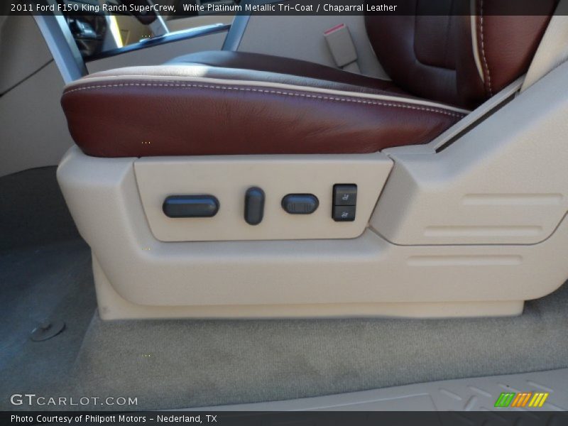 White Platinum Metallic Tri-Coat / Chaparral Leather 2011 Ford F150 King Ranch SuperCrew