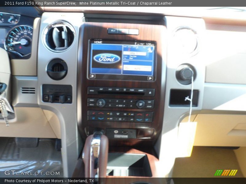 White Platinum Metallic Tri-Coat / Chaparral Leather 2011 Ford F150 King Ranch SuperCrew