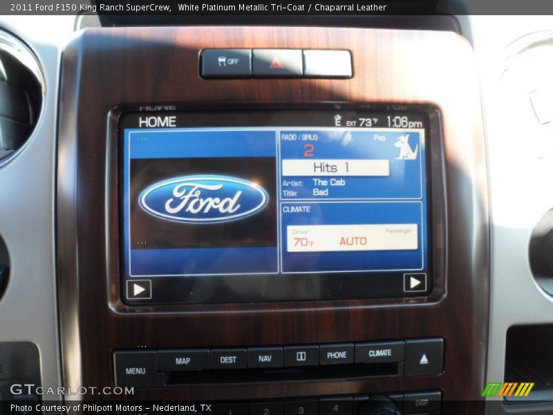 White Platinum Metallic Tri-Coat / Chaparral Leather 2011 Ford F150 King Ranch SuperCrew