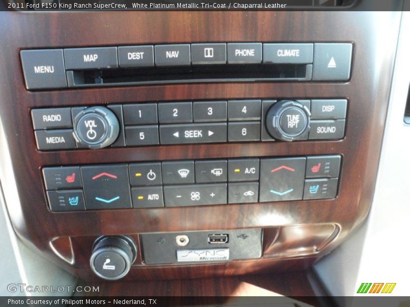 White Platinum Metallic Tri-Coat / Chaparral Leather 2011 Ford F150 King Ranch SuperCrew
