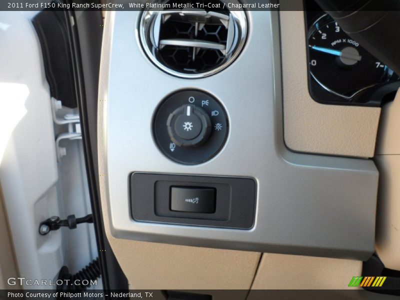 White Platinum Metallic Tri-Coat / Chaparral Leather 2011 Ford F150 King Ranch SuperCrew
