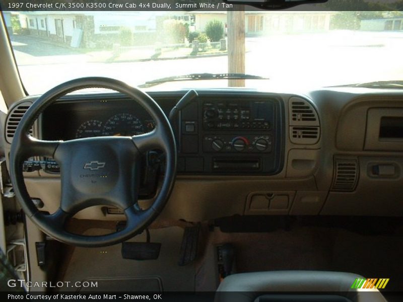 Summit White / Tan 1997 Chevrolet C/K 3500 K3500 Crew Cab 4x4 Dually