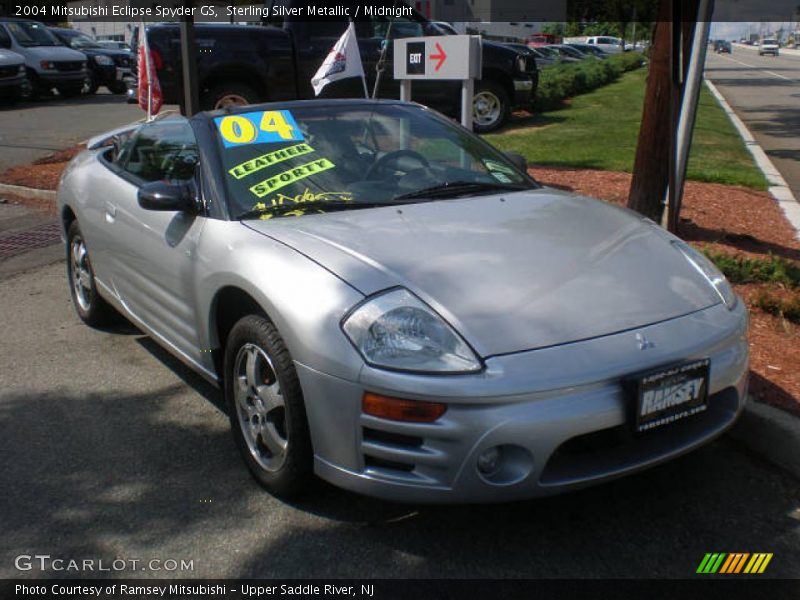 Sterling Silver Metallic / Midnight 2004 Mitsubishi Eclipse Spyder GS