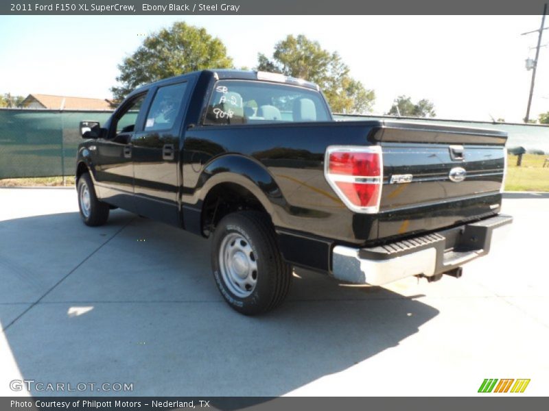 Ebony Black / Steel Gray 2011 Ford F150 XL SuperCrew