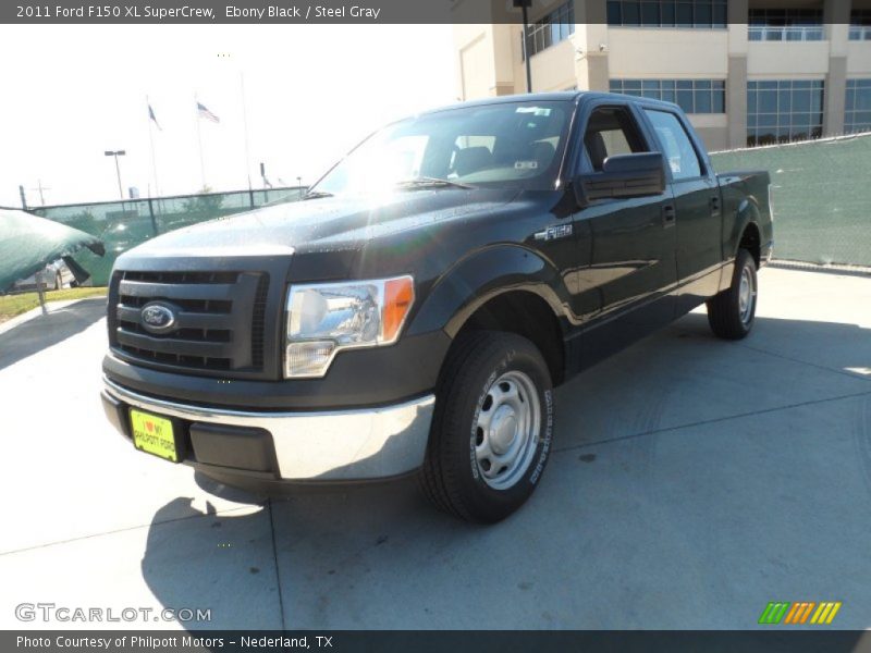 Ebony Black / Steel Gray 2011 Ford F150 XL SuperCrew