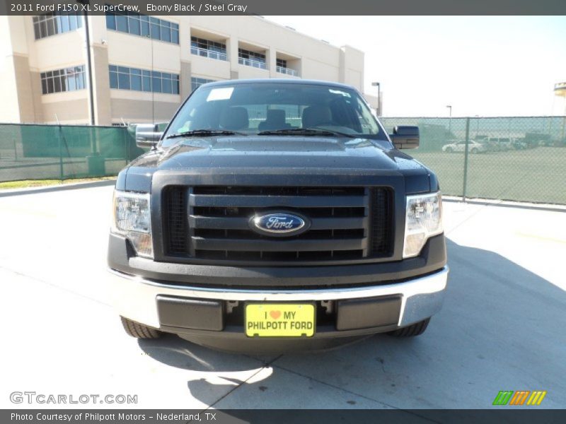 Ebony Black / Steel Gray 2011 Ford F150 XL SuperCrew