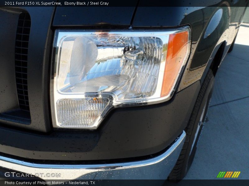 Ebony Black / Steel Gray 2011 Ford F150 XL SuperCrew
