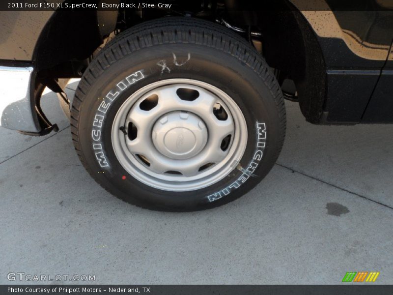 Ebony Black / Steel Gray 2011 Ford F150 XL SuperCrew