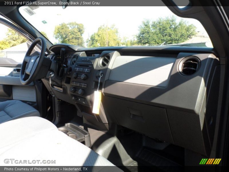 Ebony Black / Steel Gray 2011 Ford F150 XL SuperCrew