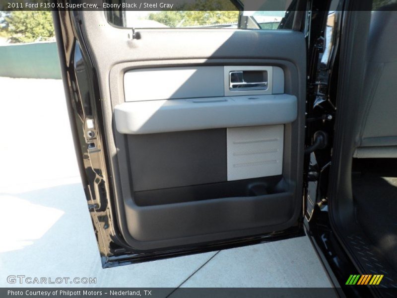 Ebony Black / Steel Gray 2011 Ford F150 XL SuperCrew