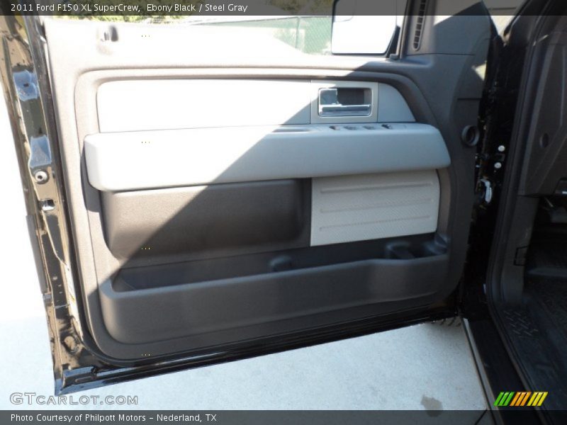 Ebony Black / Steel Gray 2011 Ford F150 XL SuperCrew