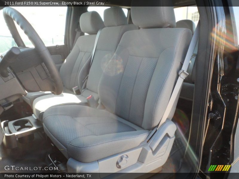 Ebony Black / Steel Gray 2011 Ford F150 XL SuperCrew