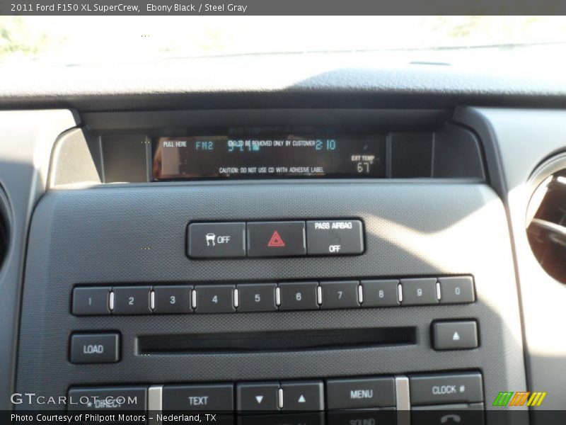 Ebony Black / Steel Gray 2011 Ford F150 XL SuperCrew
