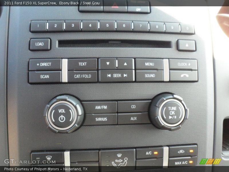 Ebony Black / Steel Gray 2011 Ford F150 XL SuperCrew