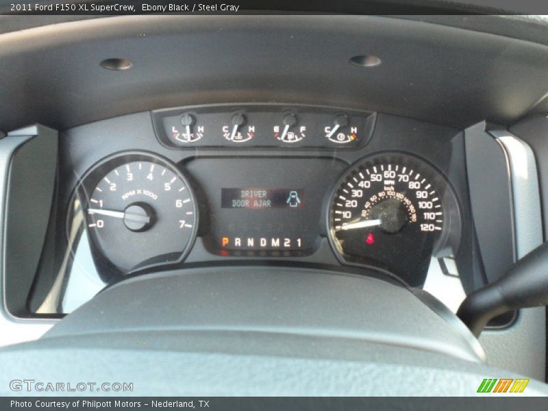 Ebony Black / Steel Gray 2011 Ford F150 XL SuperCrew