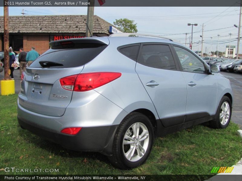 Aurora Blue / Taupe 2011 Hyundai Tucson GLS