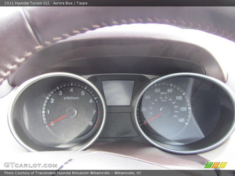 Aurora Blue / Taupe 2011 Hyundai Tucson GLS