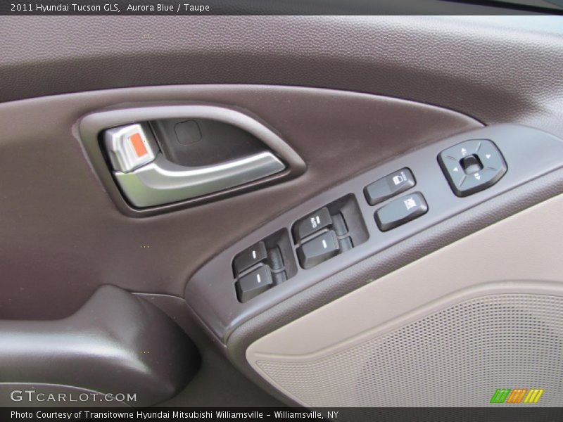 Aurora Blue / Taupe 2011 Hyundai Tucson GLS