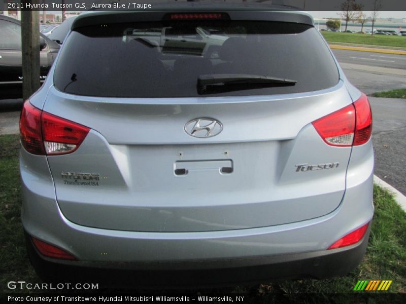 Aurora Blue / Taupe 2011 Hyundai Tucson GLS