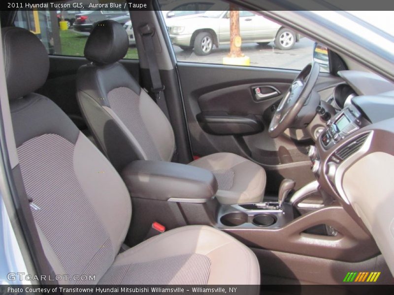 Aurora Blue / Taupe 2011 Hyundai Tucson GLS