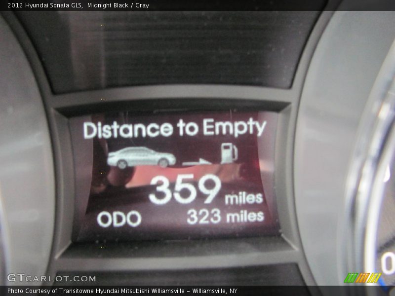 Midnight Black / Gray 2012 Hyundai Sonata GLS