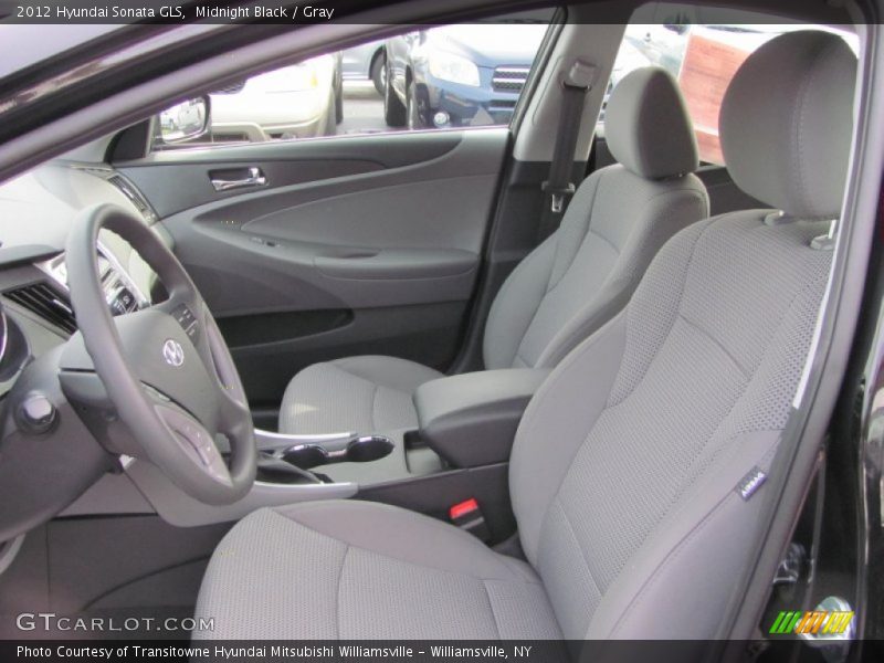 Midnight Black / Gray 2012 Hyundai Sonata GLS
