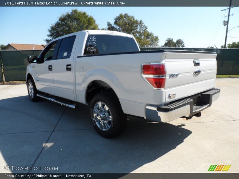 Oxford White / Steel Gray 2011 Ford F150 Texas Edition SuperCrew