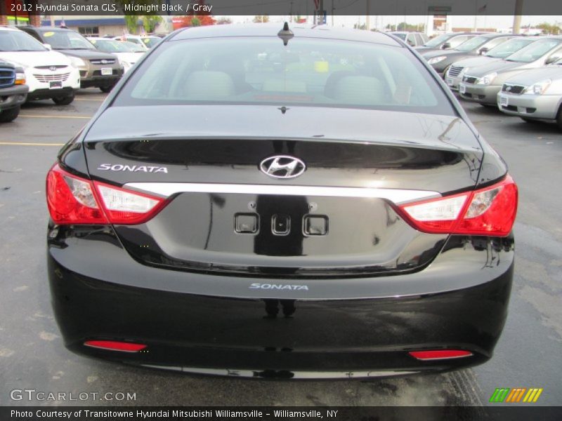 Midnight Black / Gray 2012 Hyundai Sonata GLS